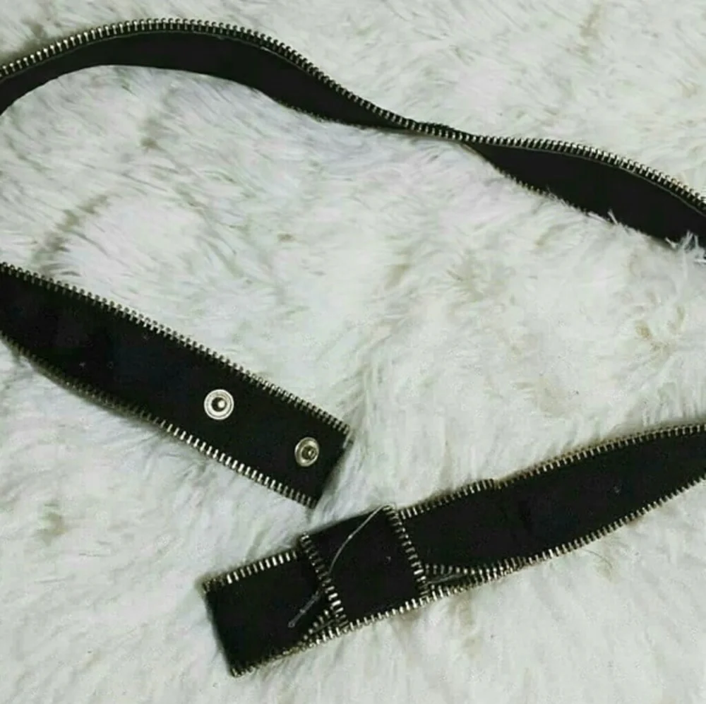 Vintage Ribbon, Zipper, Bow Accent Belt  R…